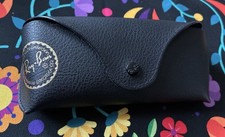 Ray-Ban Brillenetui, schwarz, Druckknopf-Verschluss