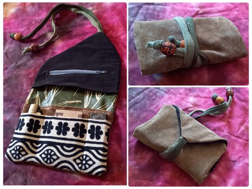Tabakbeutel braunes wildleder - braunes,