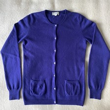 Agillis* 100% Kaschmir Strickjacke Damen Cardigan Jacke Gr EU 36 S, Lila