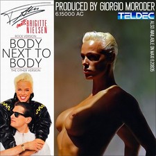 7" FALCO & BRIGITTE NIELSEN Body Next To Body GIORGIO MORODER TELDEC 1987 MINT