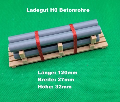 Ladegut spur betonrohr - h0,