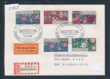 E5878) Rsch-Reco-Brief 1985, RZ 4000 Düsseldorf 21a, SST BIOTEC, Satz Wofa