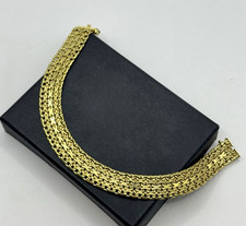 American Double Armband goldfarben – echtes Vintage Schmuckstück mit Muster 