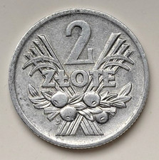 Polen 2 Zlote 1974 Aluminium