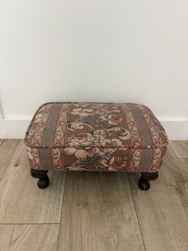 Vintage fußhocker blumen - vintage,