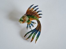 Modeschmuck Email Brosche mit