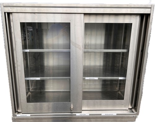 Edelstahl praxisschrank - edelstahl,