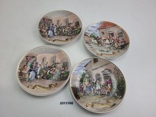 4x Wandteller DDR VEB Zierporzellanwerke Lichte Unterweißbach Porzellan #2511160