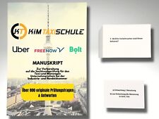 Unternehmerschein Taxi Mietwagen Lehrmaterial für die IHK Fachkundeprüfung 2025