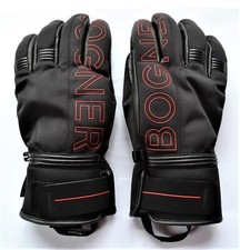 BOGNER BEN HERREN SKI HANDSCHUHE SCHWARZ 55% LEDER UVP 220 € Gr 8 9,5 S XL NEU