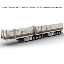 B-Double Dryvan Trailers Scene