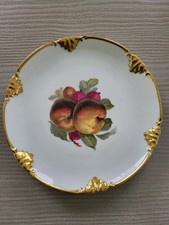 Obstteller Sammelteller Krautheim Selb Bavaria Goldrand Durchmesser 19,5cm 
