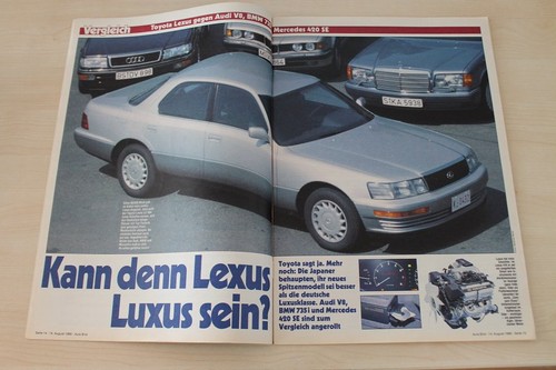 Auto bild 1989 lexus - bild, 33/1989