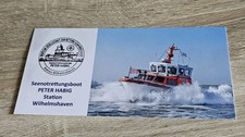 Seenotrettungsboot Peter Habig - Station Wilhelmshav  - Postkarte - Werbung (1) 