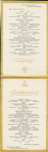 Menükarte gabelfrühstück - menükarte,