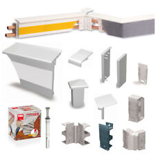 HZ Teppich Sockelleiste SLT 2000 Fußleiste Teppichleiste Rohr Verkleidung weiß