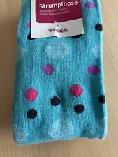 Lustige Strumpfhose gepunktet getupft türkis pink Gr.152-164 *NEU mit Etikett*