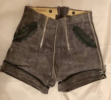 Vintage kurze Wildlederhose, Krachlederne, Pfadfinder Lederhose "Bergfreund" 44
