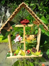 Türkranz Türdekoration Wanddekoration Haus Holz Vogel Fliegenpilz Schmetterling.