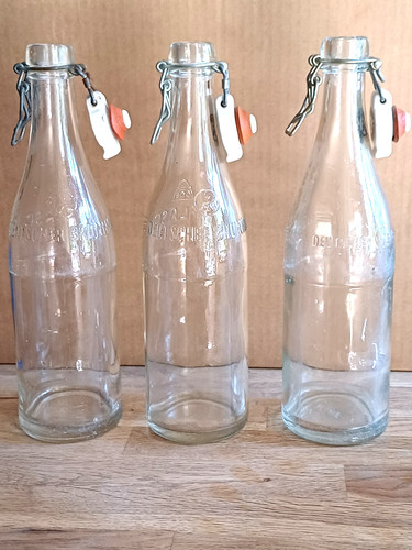 Alte glas bügelflaschen - 3, glas-bügelflaschen
