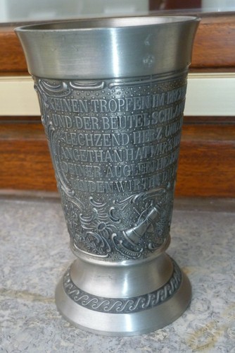 Zinnbecher lindenwirtin alt - zinnbecher,, "lindenwirtin"