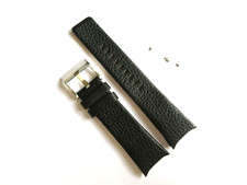 DIESEL Original Ersatzband Lederarmband DZ1106 watch strap Uhrband Schwarz 26 mm