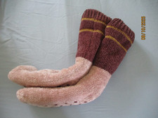 Kuschelsocken, warm, Gr. 39-40, Farbe s. Foto, mit Teddy gefüttert