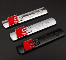 2x S-Line Emblem Logo Kotflügel Audi A1,A3,A4,A5,A6,A7,A8,Q3,Q4,Q5,Q7,TT
