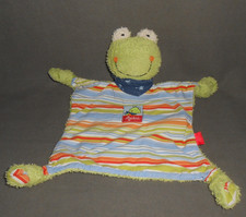 SIGIKID SCHMUSETUCH SCHNUFFELTUCH  FROSCH  BUNT GESTREIFT