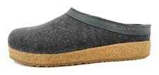 Haflinger Grizzly Torben Herrenschuhe Pantoletten Hausschuh Grau Freizeit