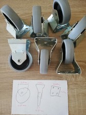 7 x Bockrollen Polyamid Kunststoff Metall Plastik 100 mm 75 mm