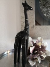 Deko Skulptur "Giraffe" Schwarz * 39,5 cm hoch * NEUWERTIG