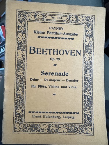 Beethoven serenade dur op - d-dur,