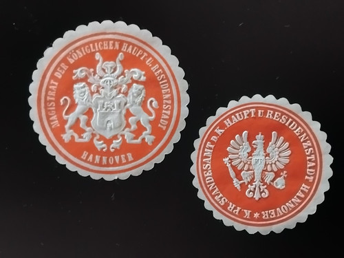 Siegelmarke kgl hannover - siegelmarke,