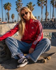 Adidas Originals Jacket in Rot