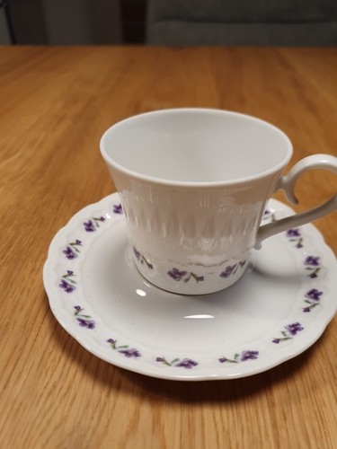 Espressotasse mit veilchen a - espressotasse,