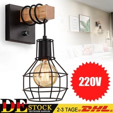 Holz Wandlampe Vintage