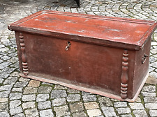 5/7/125  Truhe Flachdeckeltruhe Couchtisch Barock Bauerntruhe