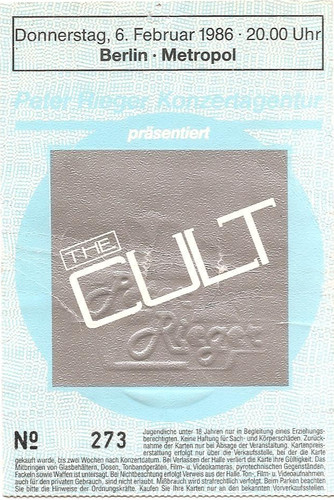 The cult concert 1986 - the,