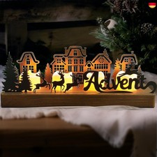 Adventskranz Modern, Adventskranz Metall mit Holz Haltern, Adventsgesteck