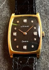 Topp! WITTNAUER Geneve DAU im Tankdesign # Brillantzifferblatt #  Handaufzug