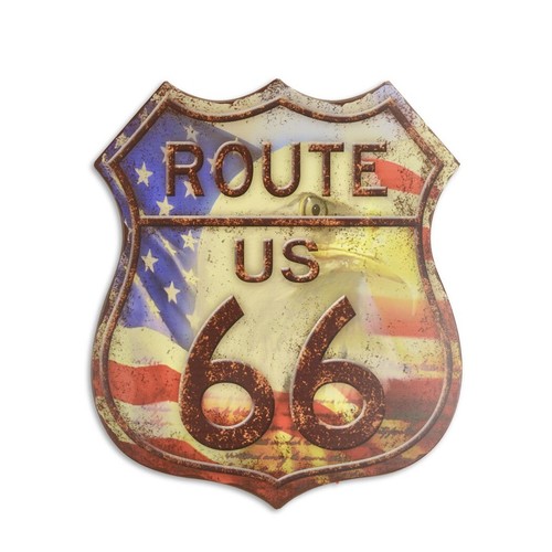 Blechschild route usa - blechschild,