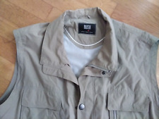 Beige Bush Weste Gr. 56 / 58 ärmellose Jacke viele Taschen guter Zustand