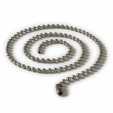 Kugelkette Edelstahl Dog Tag Halskette für Anhänger silber alle Längen