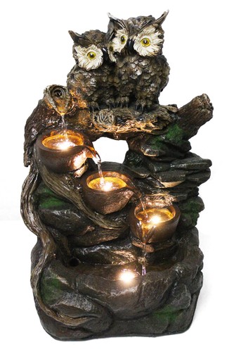 Gartenbrunnen eule mit - gartenbrunnen,