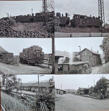 6 Fotoabzüge Dampflok