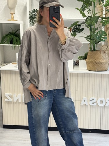 Oversized vokuhila bluse - oversized,