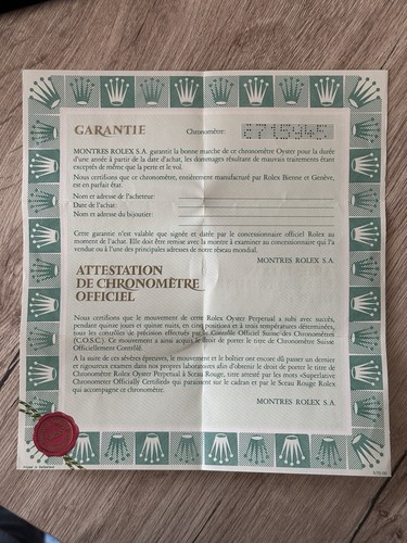Rolex datejust 16013 - 16013, guarantee