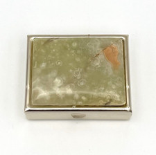 Vintage Pillendose Onyx Marmor