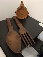 Große dekorative Holz-Gabel